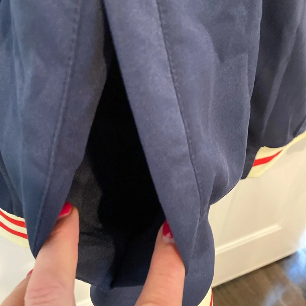 Victorious Retro Style Tracksuit Jacket Navy Blue w/White and Red Trim Size 3XL - Picture 7 of 13